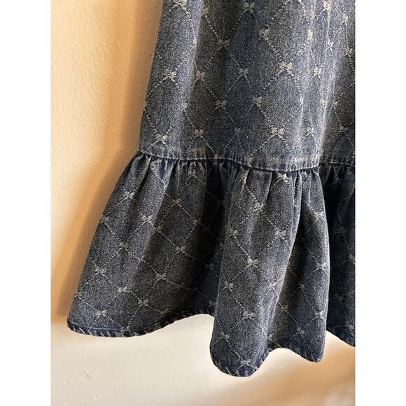 Bohme Zaida Bow Baby Doll Dress Small Short Sleeve - Picture 2 of 7